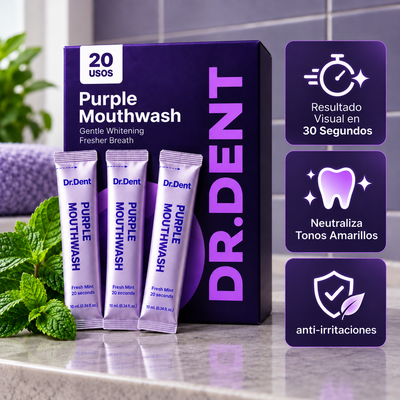 Enjuague Bucal Morado | Blanqueador Dental