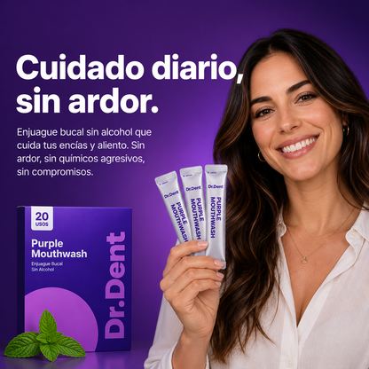 Enjuague Bucal Morado | Blanqueador Dental