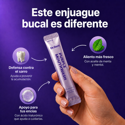 Enjuague Bucal Morado | Blanqueador Dental