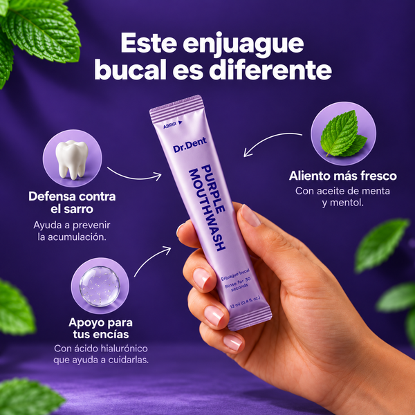 Enjuague Bucal Morado | Blanqueador Dental